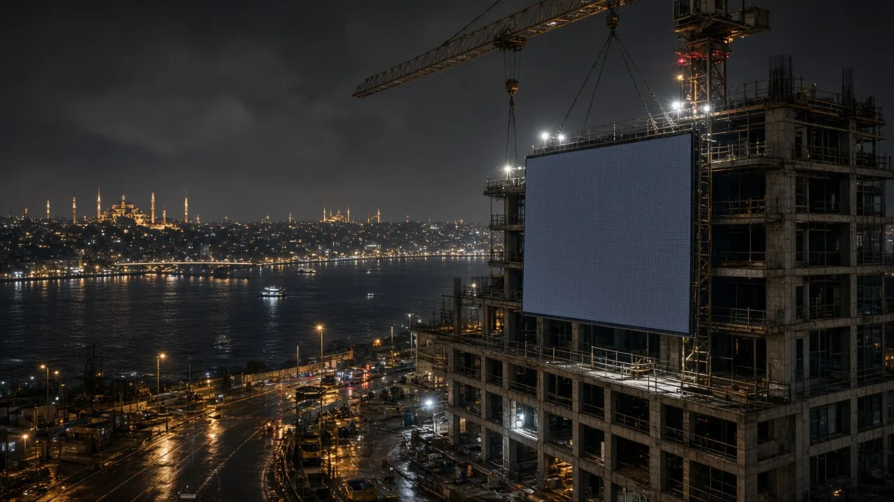 İstanbul cephe LED ekran kurulum